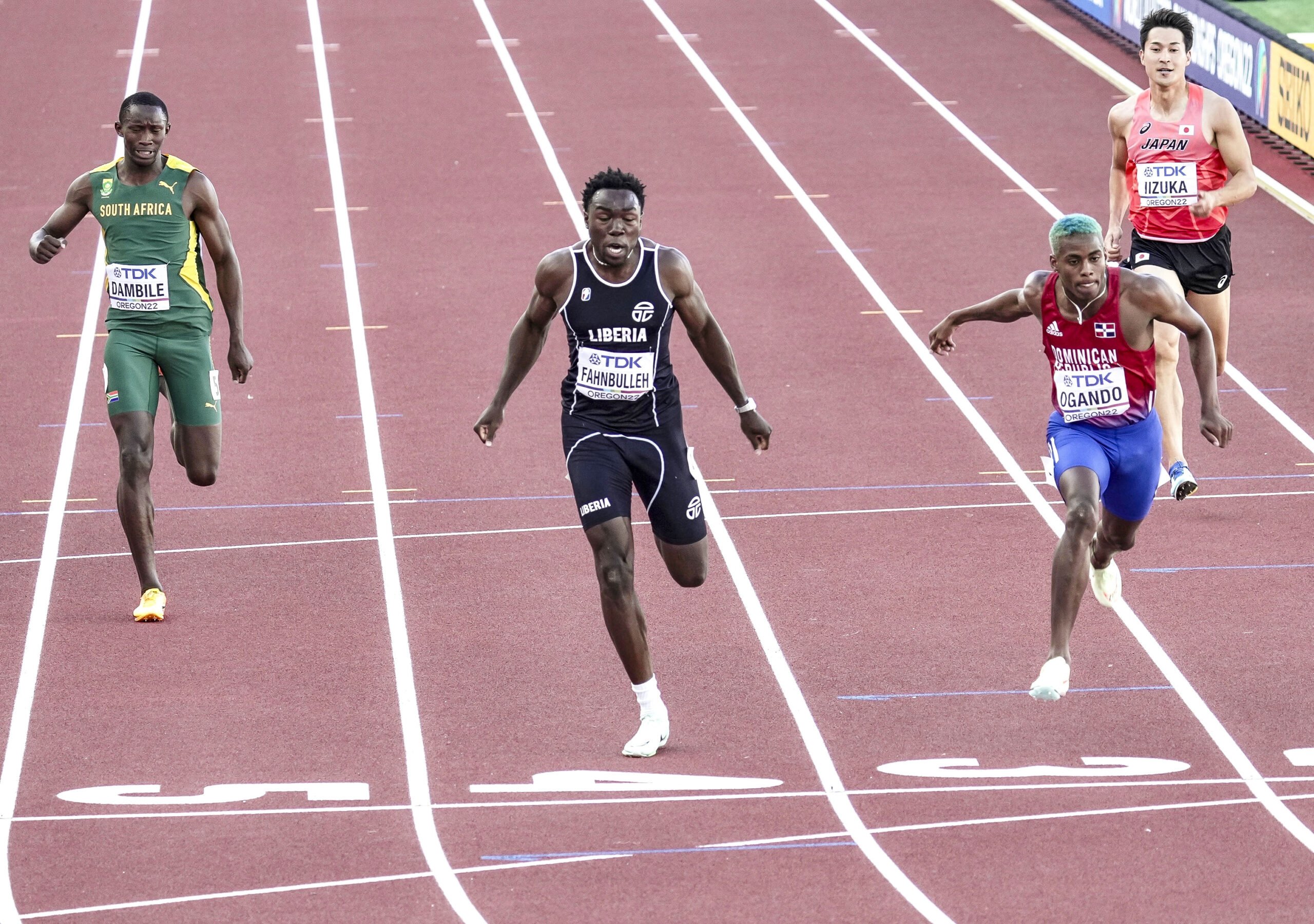 Fahnbulleh Advances to Men's 200m World Championships Finals